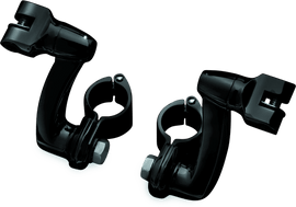 Kuryakyn Longhorn Offset Peg Mounts With 1-1/4inch Clamp Black - Powersports Haven