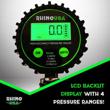 Load image into Gallery viewer, Rhino USA 200 Psi Digital Tire Inflator Gauge - Powersports Haven