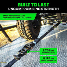 Load image into Gallery viewer, Rhino USA Heavy Duty Vehicle Tie Down Kit - Black - Powersports Haven