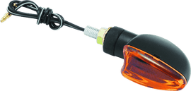 BikeMaster Ministalk Marker Light V-Shape - Black/Amber - Powersports Haven