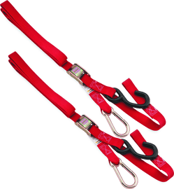 BikeMaster Tiedown Carabiner Softhook - Red - Powersports Haven