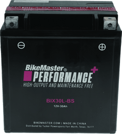 BikeMaster BIX30L-BS Battery - Powersports Haven