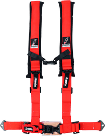 DragonFire Racing Harness- H-Style- 4-Point- 2in Buckle- Orange - Powersports Haven