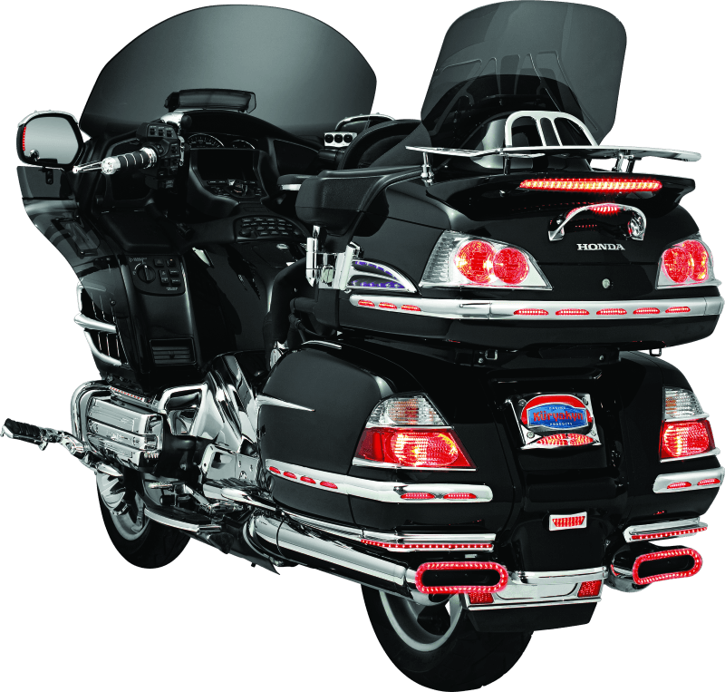 Kuryakyn L.E.D. Lighted Trunk Lid Handle 01-17 GL1800 Chrome - Powersports Haven