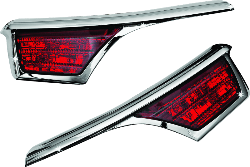 Kuryakyn L.E.D. Passenger Armrest Trim With Turn Signal 06-17 GL1800 Chrome - Powersports Haven