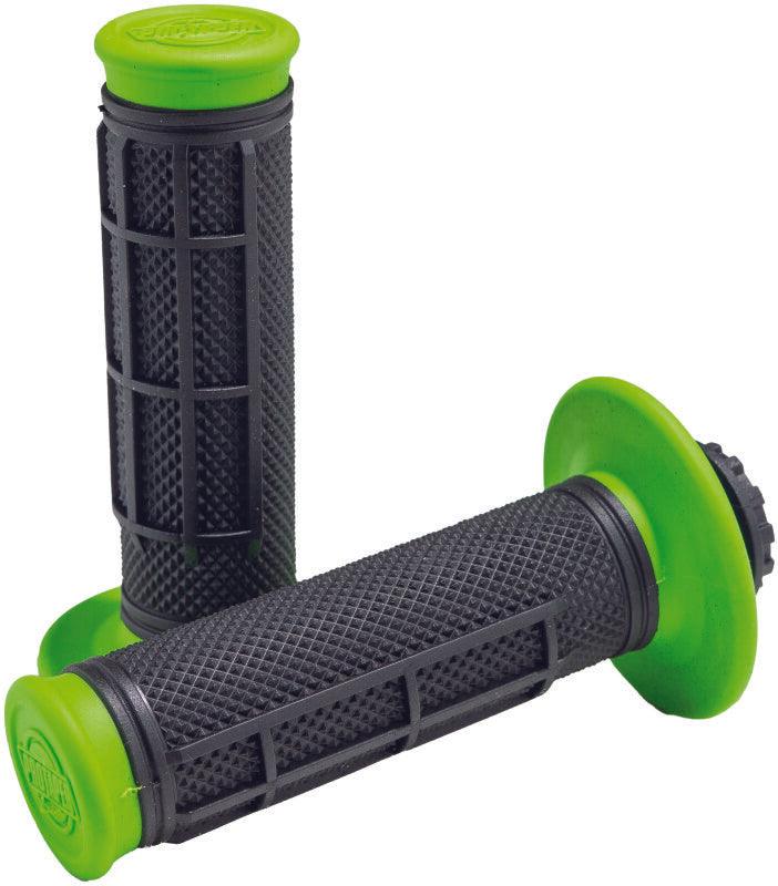 ProTaper Pro Series Clamp On 1/2 Waffle Green/Black - Powersports Haven