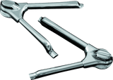 Kuryakyn Swingarm Tube Covers 08-17 Softail Models Chrome