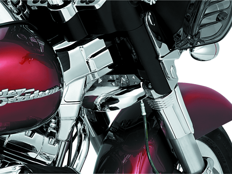 Kuryakyn Lower Tree Wind Deflector 80-13 Touring Chrome - Powersports Haven