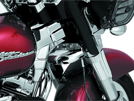 Kuryakyn Lower Tree Wind Deflector 80-13 Touring Chrome - Powersports Haven