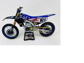 New Ray Toys Yamaha YZ450F Motocross of Nations (Eli Tomac #101)/ Scale - 1:12 - Powersports Haven