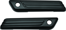 Kuryakyn Tri-Line Saddlebag Hinge Covers Gloss Black - Powersports Haven