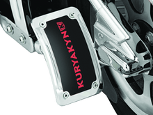 Load image into Gallery viewer, Kuryakyn Lighted Curved Vertical Side Mount License Plate Holder - Powersports Haven