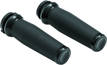 Load image into Gallery viewer, Kuryakyn Thresher Grips Throttle-By-Wire Black - Powersports Haven