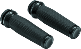 Kuryakyn Thresher Grips Throttle-By-Wire Black - Powersports Haven