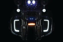 Load image into Gallery viewer, Kuryakyn Tracer L.E.D. Front Turn Signal Insert, White/Amber Light, Smoke Lens 1157 - Powersports Haven
