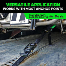Load image into Gallery viewer, Rhino USA Heavy Duty Vehicle Tie Down Kit- Green - Powersports Haven