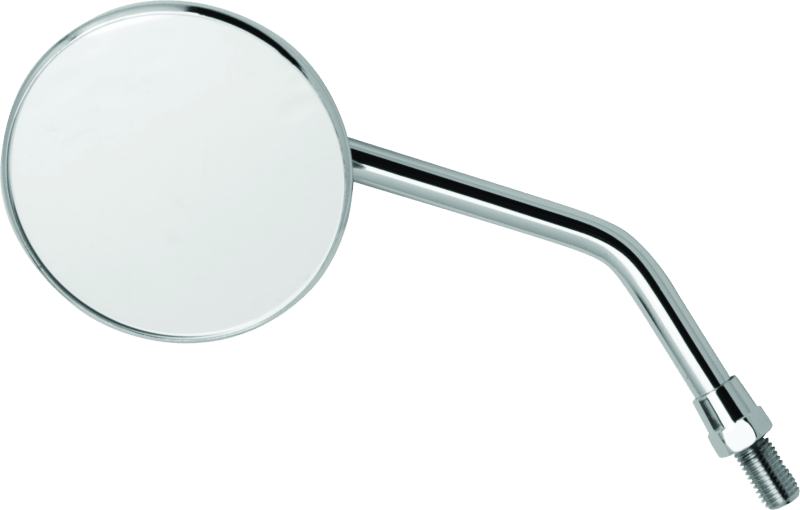 BikeMaster 3in Adjustable Round Mirror 10mm - Each - Chrome - Powersports Haven