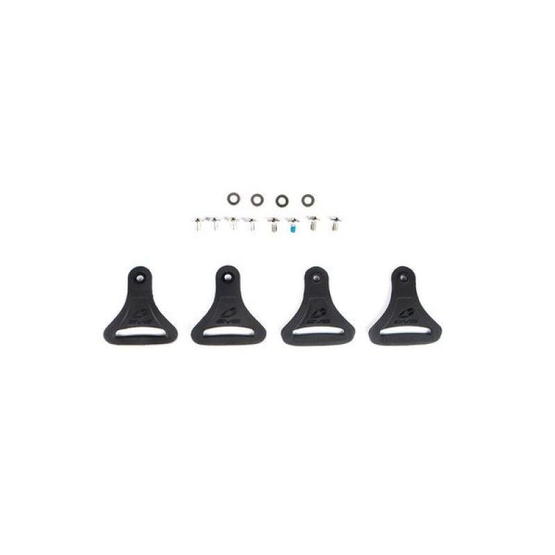 EVS Axis D-Rings Kit (2 Flush/2 Swivel/Hardware) - Black - Powersports Haven