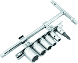 BikeMaster 1/4in Drive T-handle Set (6mm/8mm/10mm/12mm/14mm/#2 Phillips)
