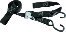 BikeMaster Tiedown 1-1/2 Integrated Softhook - Black - Powersports Haven