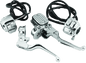 Bikers Choice 96-05 Big Twin 9/16in Bore Chrome Handlebar Control Kit With Chrome Switches - Powersports Haven
