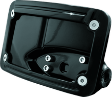 Load image into Gallery viewer, Kuryakyn Curved Horizontal Mount Side License Plate Holder Gloss Black - Powersports Haven