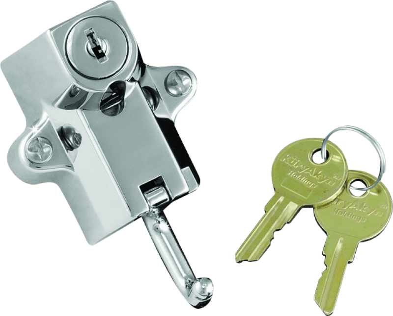 Kuryakyn Universal Helmet Lock 7/8in-1-1/4in Mount Chrome - Powersports Haven