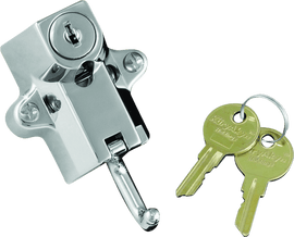 Kuryakyn Universal Helmet Lock 7/8in-1-1/4in Mount Chrome - Powersports Haven