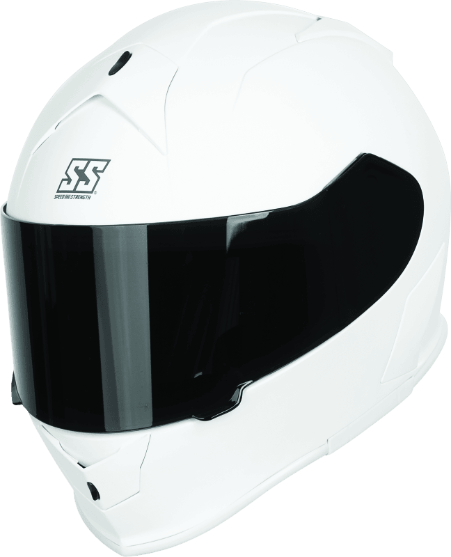 Speed Helmet and Strength SS900 Solid Speed Helmet Matte White - 2XL - Powersports Haven