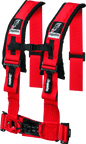 DragonFire Racing Harness- H-Style- 4-Point- 3in Buckle- Red - Powersports Haven