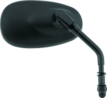 Load image into Gallery viewer, BikeMaster Harley Oval Mini Mirror - Each - Matte Black - Powersports Haven