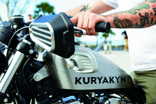 Load image into Gallery viewer, Kuryakyn Dillinger Grips Dual Cable Satin Black - Powersports Haven