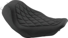 Mustang 08-21 Harley Electra Glide Std,Rd Glide,Rd King,Str Glide Solo Seat Diamond Stitch -Brown - Powersports Haven