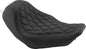 Mustang 08-21 Harley Electra Glide Std,Rd Glide,Rd King,Str Glide Solo Seat Diamond Stitch -Brown - Powersports Haven