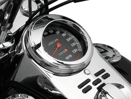 Kuryakyn Speedometer Trim Ring With Visor Chrome - Powersports Haven