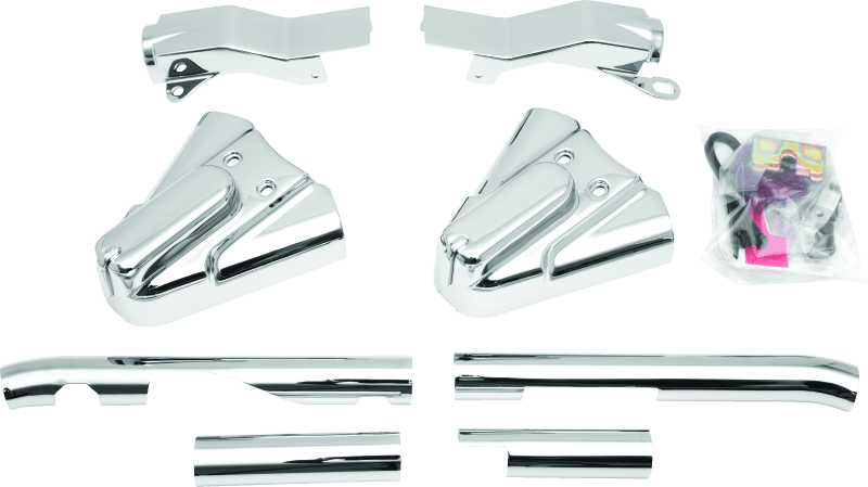 Kuryakyn Swingarm Cover Kit - Unlighted 86-99 Softail Models Chrome - Powersports Haven