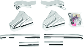 Kuryakyn Swingarm Cover Kit - Unlighted 86-99 Softail Models Chrome - Powersports Haven