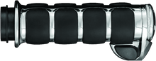 Load image into Gallery viewer, Kuryakyn Premium ISO Grips With Throttle Boss Throttle-By-Wire Chrome - Powersports Haven