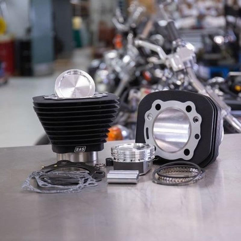 S&S Cycle 86-19 Sportster Models 883 to 1200cc Conversion Kit - Wrinkle Black - Powersports Haven