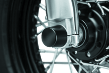 Load image into Gallery viewer, Kuryakyn Front Axle Nut Caps Satin Black - Powersports Haven