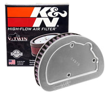 Load image into Gallery viewer, K&amp;N Replacement Unique Air Filter 6.625in L x 4.75in W x 1.625in H with 1 Flange for Harley Davidson - Powersports Haven