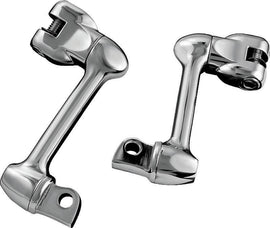 Kuryakyn 4in Adjustable Lockable Offsets With Male Mount Adapter Chrome - Powersports Haven