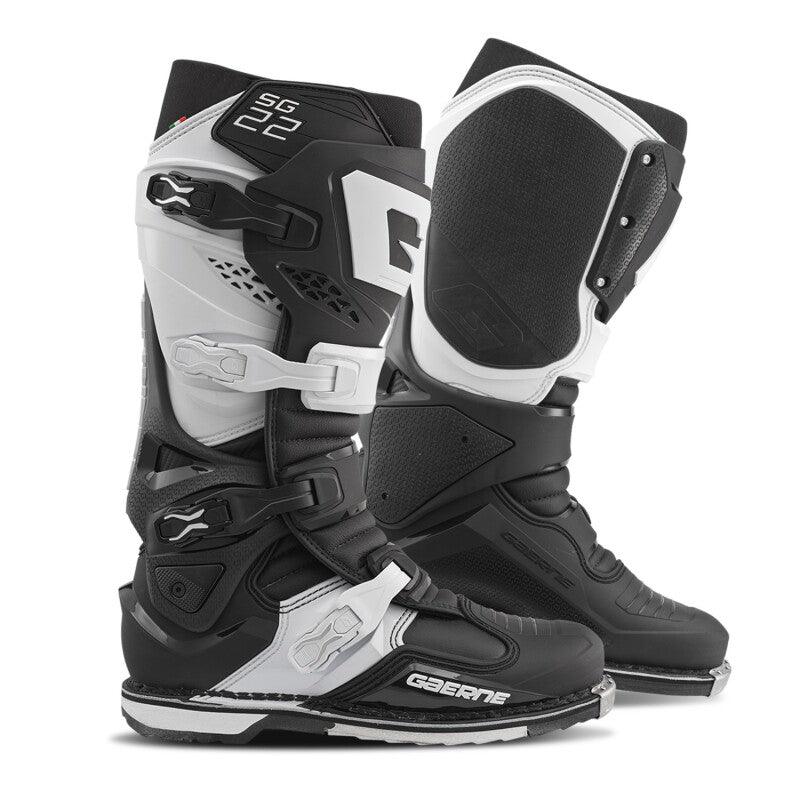 Gaerne SG22 Boot Black/White Size - 9 - Powersports Haven