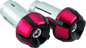 BikeMaster Anti-Vibration Bar Ends - Black/Red - Powersports Haven