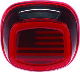 Kuryakyn Freedom Taillight Red Lens With License Light - Powersports Haven