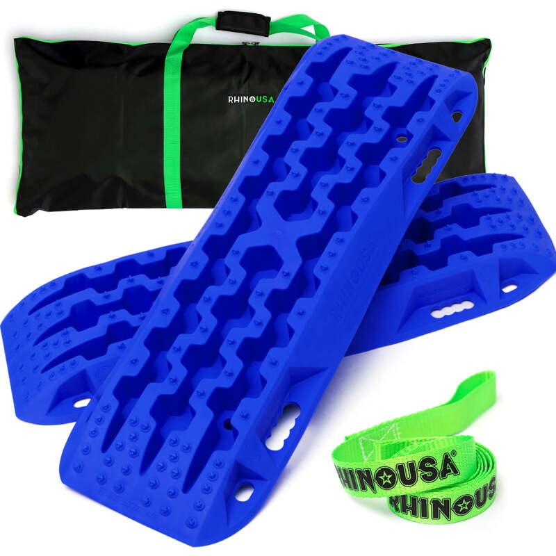 Rhino USA Recovery Traction Boards - Blue (Pair) - Powersports Haven