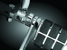 Kuryakyn 1-1/4in Stirrup Heel Rest Extenders Chrome - Powersports Haven