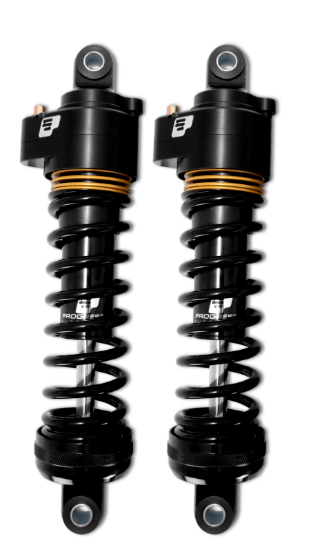 Progressive Harley Ultra Touring-QPS 944 Series Shocks, 13in, 12in Ride Height Super Duty - Black / - Powersports Haven