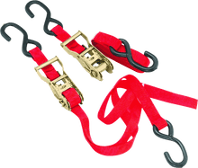 Load image into Gallery viewer, BikeMaster Tiedown 1in Rachet - Red - Powersports Haven