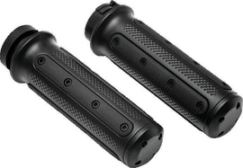 Kuryakyn Heavy Industry Grips Dual Cable Black - Powersports Haven